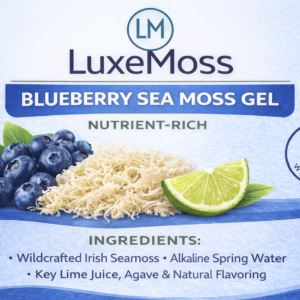 LuxeMoss Blueberry Sea Moss Gel