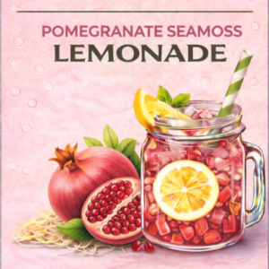 LuxeMoss Pomegranate Sea Moss Lemonade