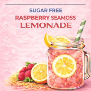LuxeMoss Sugar-Free Raspberry Sea Moss Lemonade