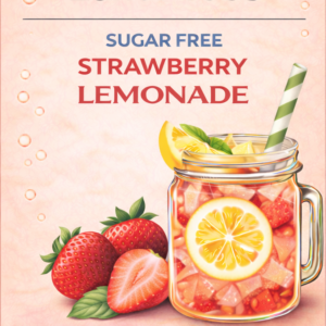 LuxeMoss Sugar-Free Strawberry Sea Moss Lemonade