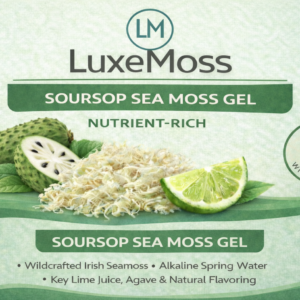 LuxeMoss Soursop Sea Moss Gel