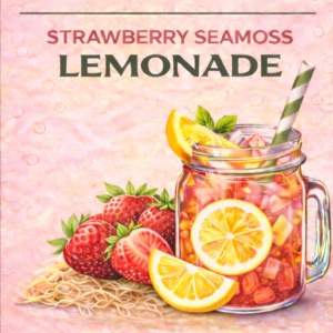 LuxeMoss Strawberry Sea Moss Lemonade